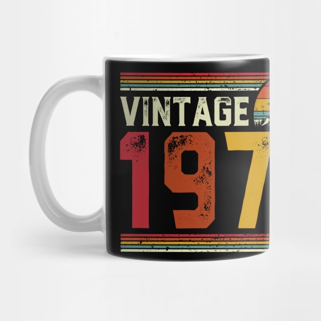 Vintage 1972 Birthday Gift Retro Style by Foatui